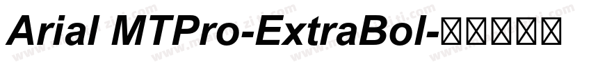 Arial MTPro-ExtraBol字体转换